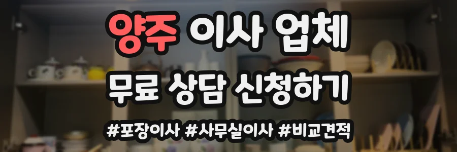 양주 이사 업체