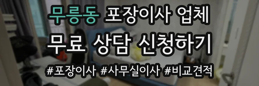 무릉동 포장이사 업체