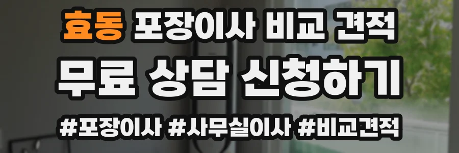 효동 포장이사 비교 견적