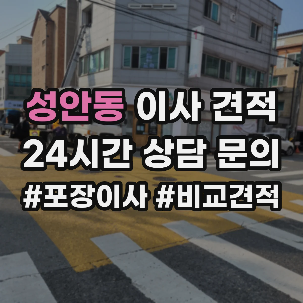 성안동 이사 견적