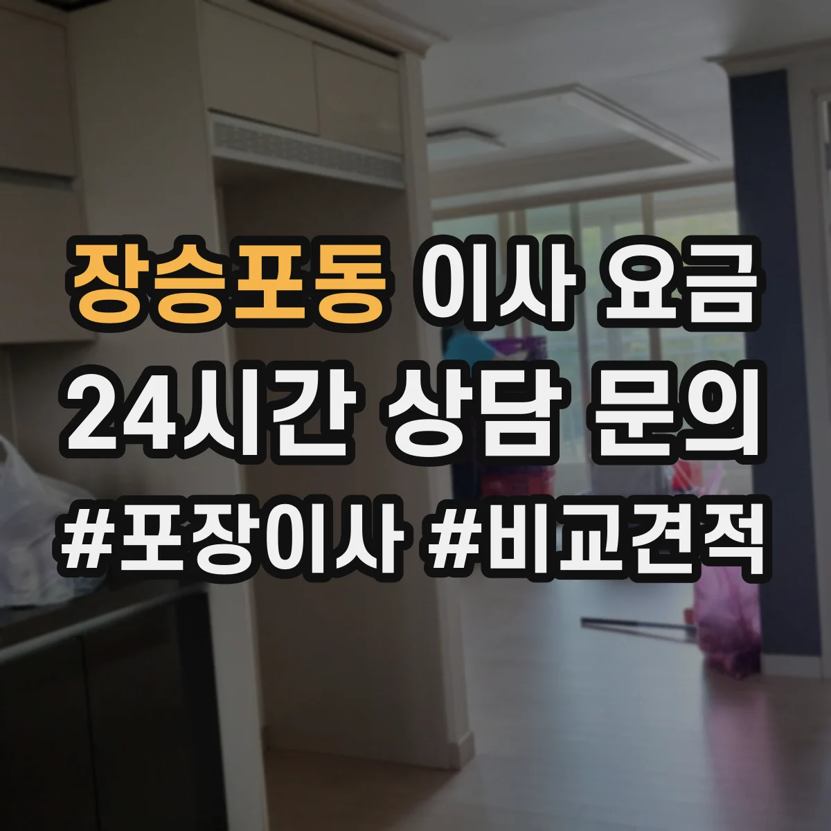 장승포동 이사 요금