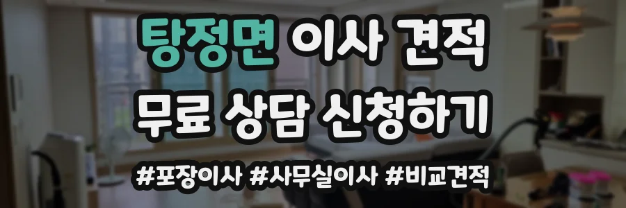 탕정면 이사 견적