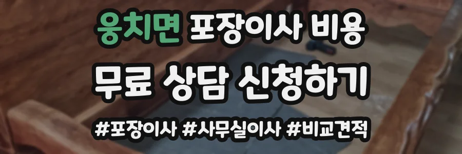 웅치면 포장이사 비용