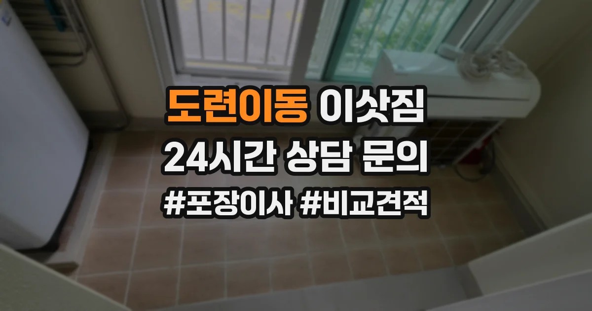 도련이동 이삿짐