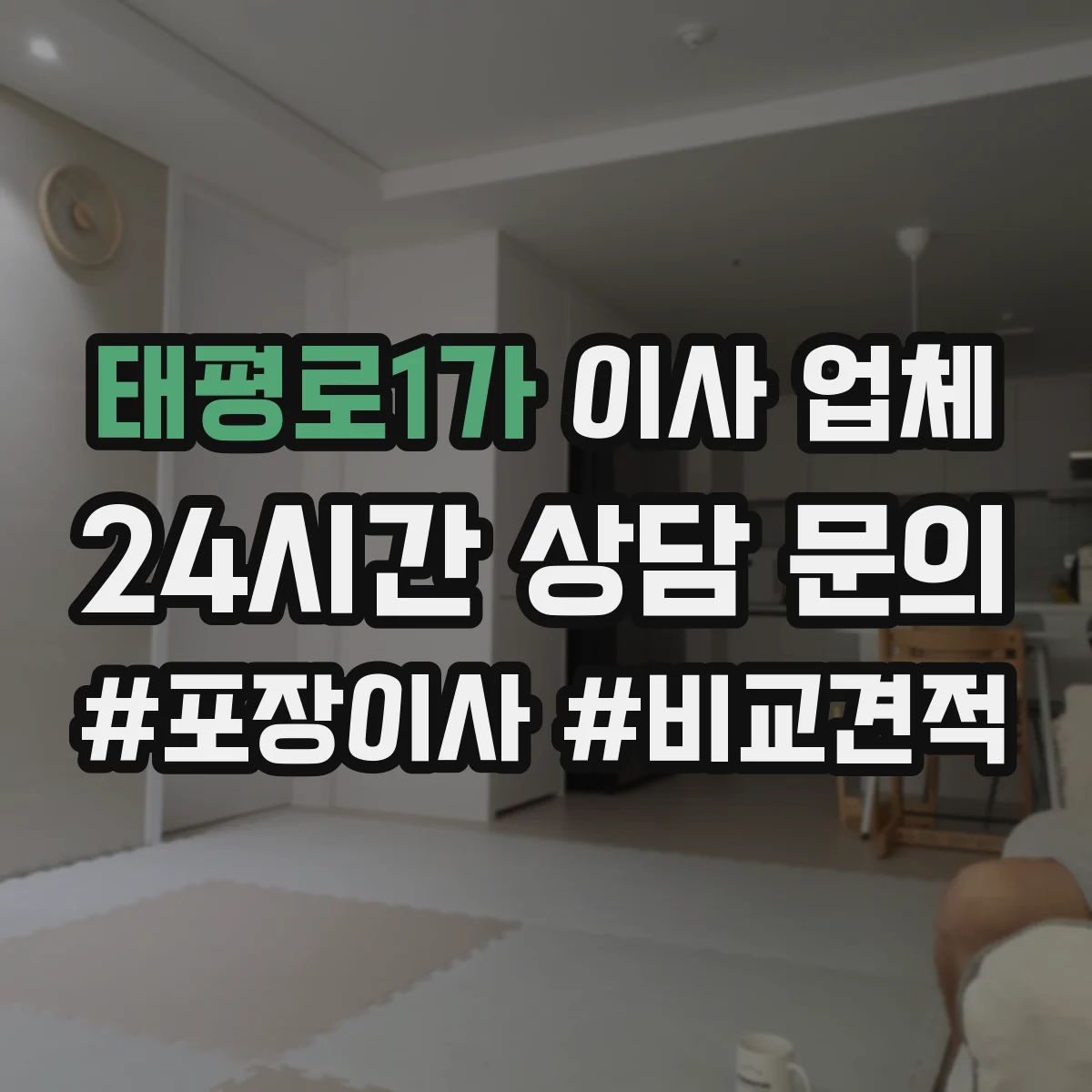 태평로1가 이사 업체 보관 서비스까지 한 번에 진행
