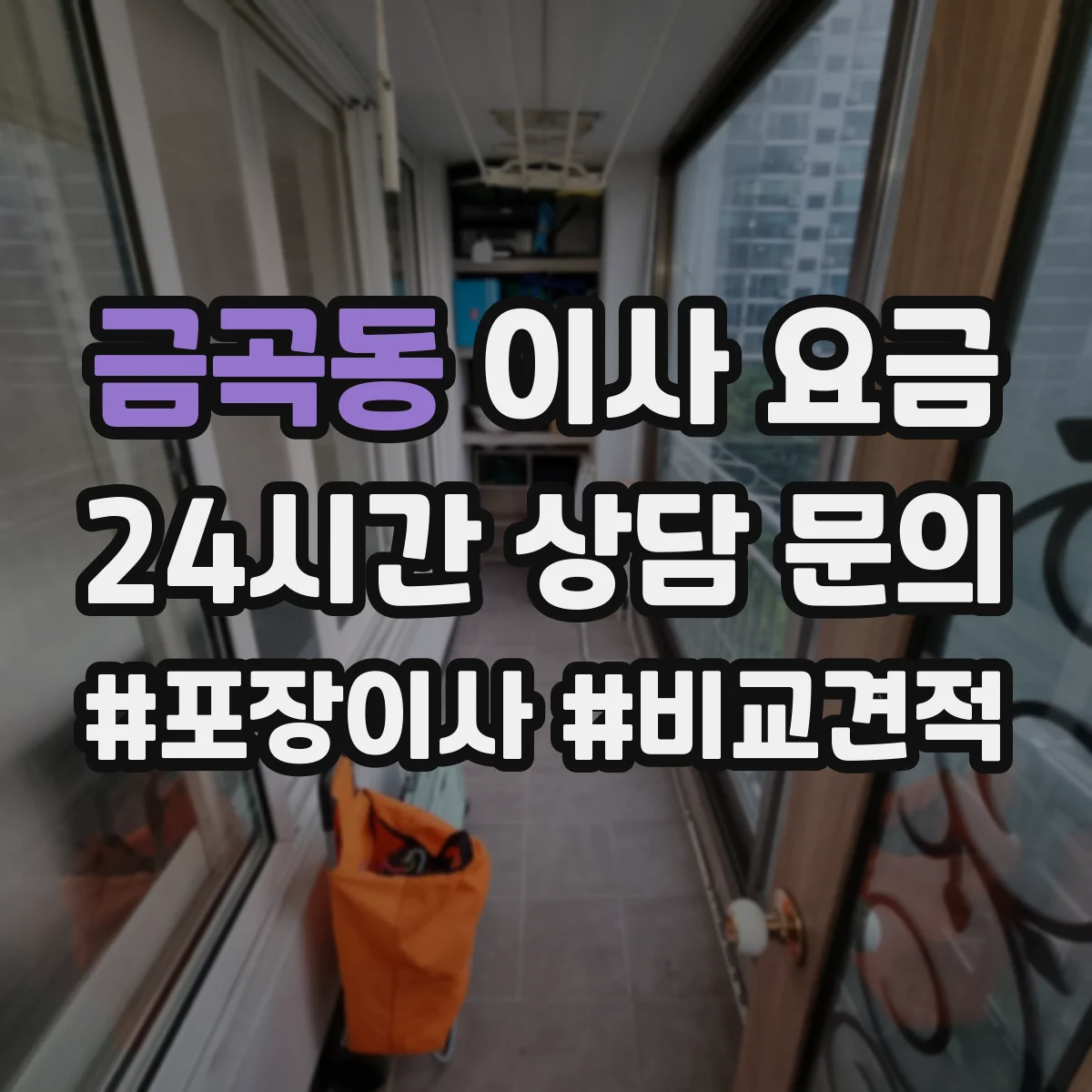 금곡동 이사 요금