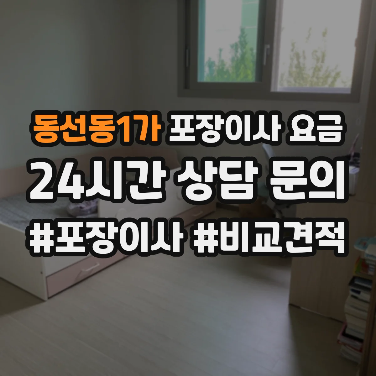 동선동1가 포장이사 요금