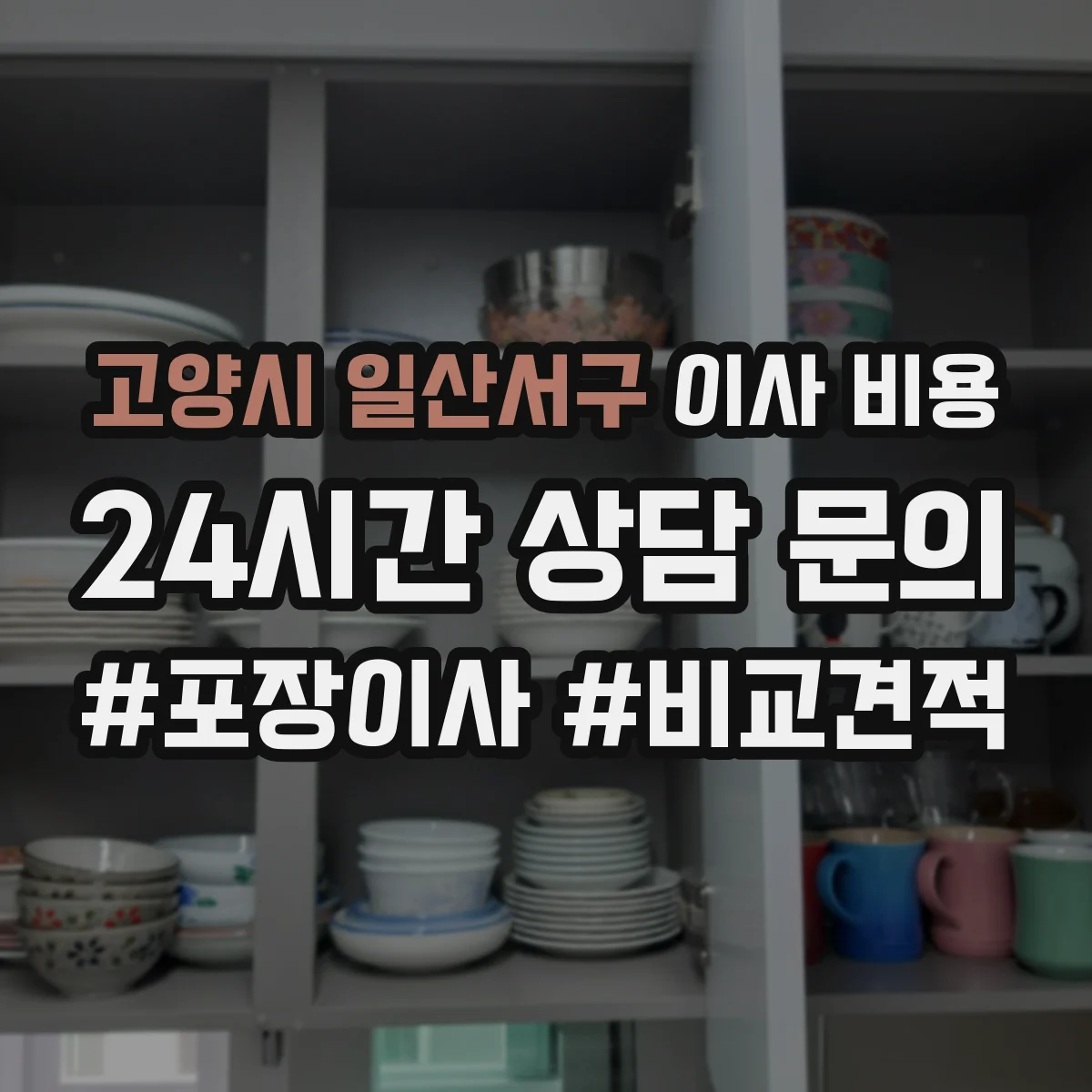 고양시 일산서구 이사 비용