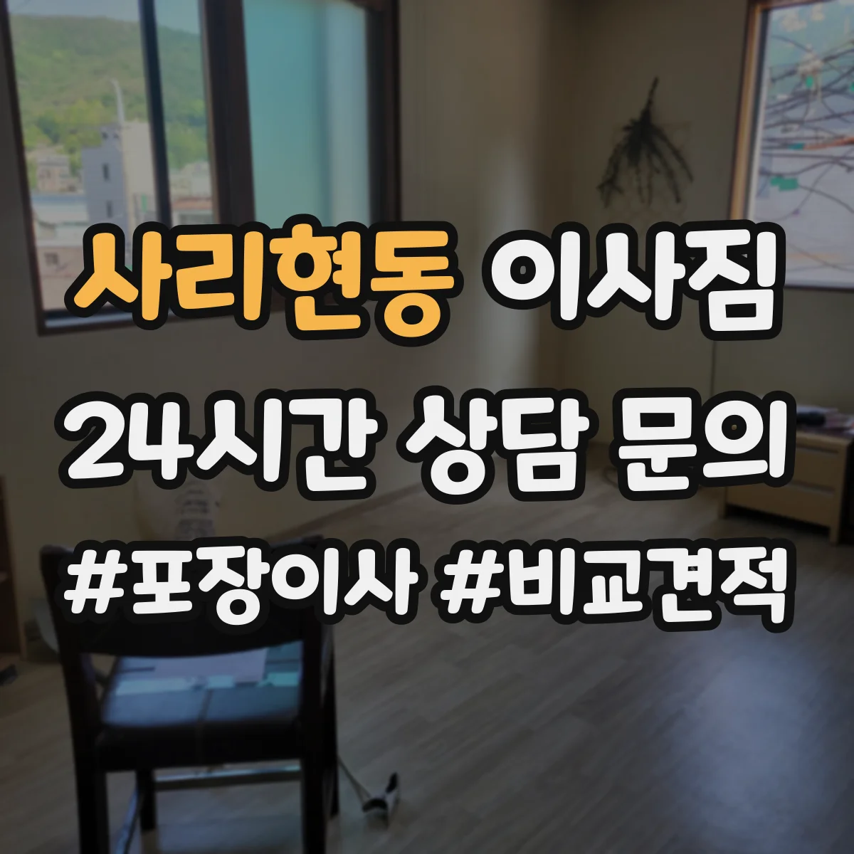 사리현동 이사짐