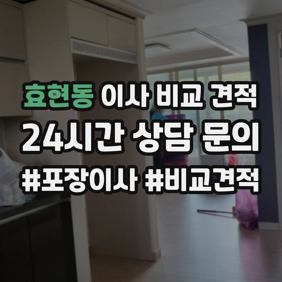 효현동 이사 비교 견적