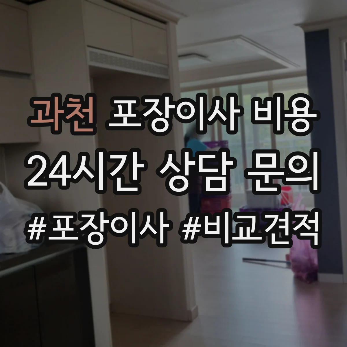 과천 포장이사 비용
