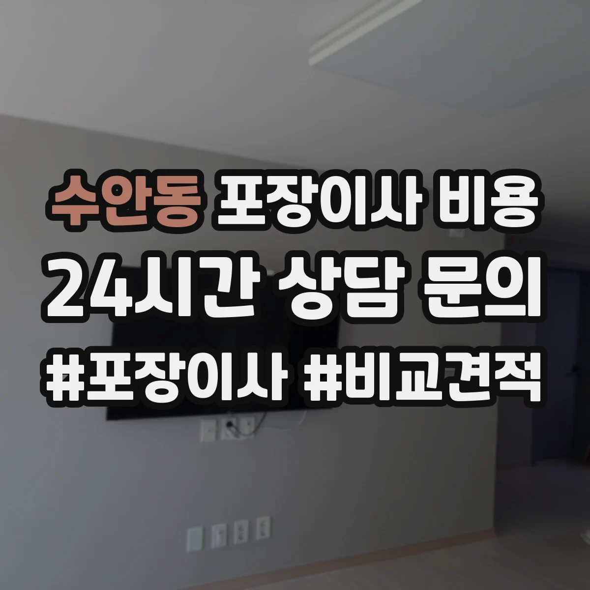 수안동 포장이사 비용