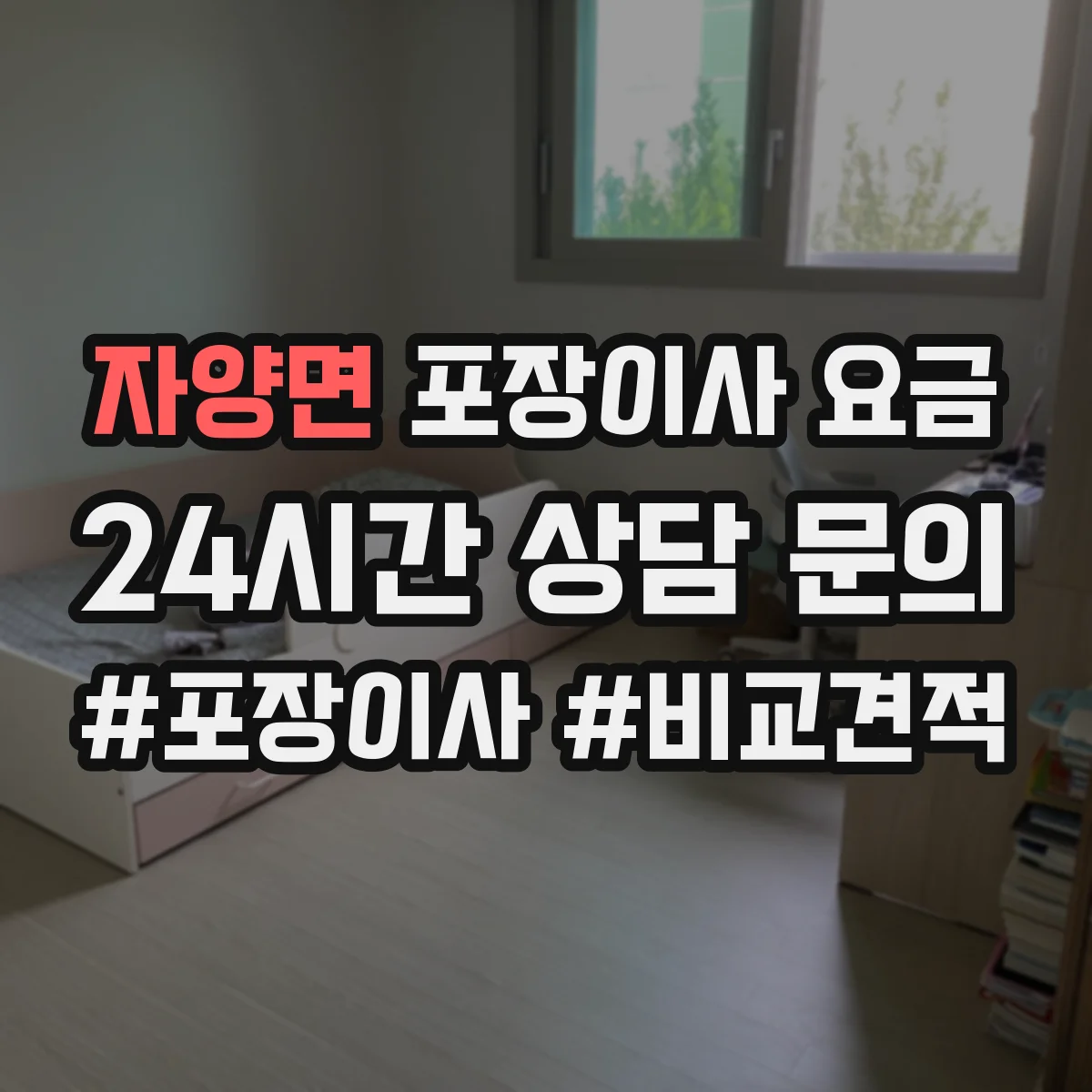 자양면 포장이사 요금