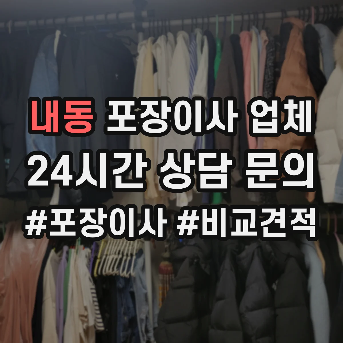 내동 포장이사 업체