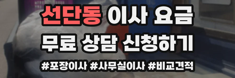 선단동 이사 요금