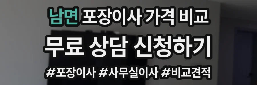 남면 포장이사 가격 비교
