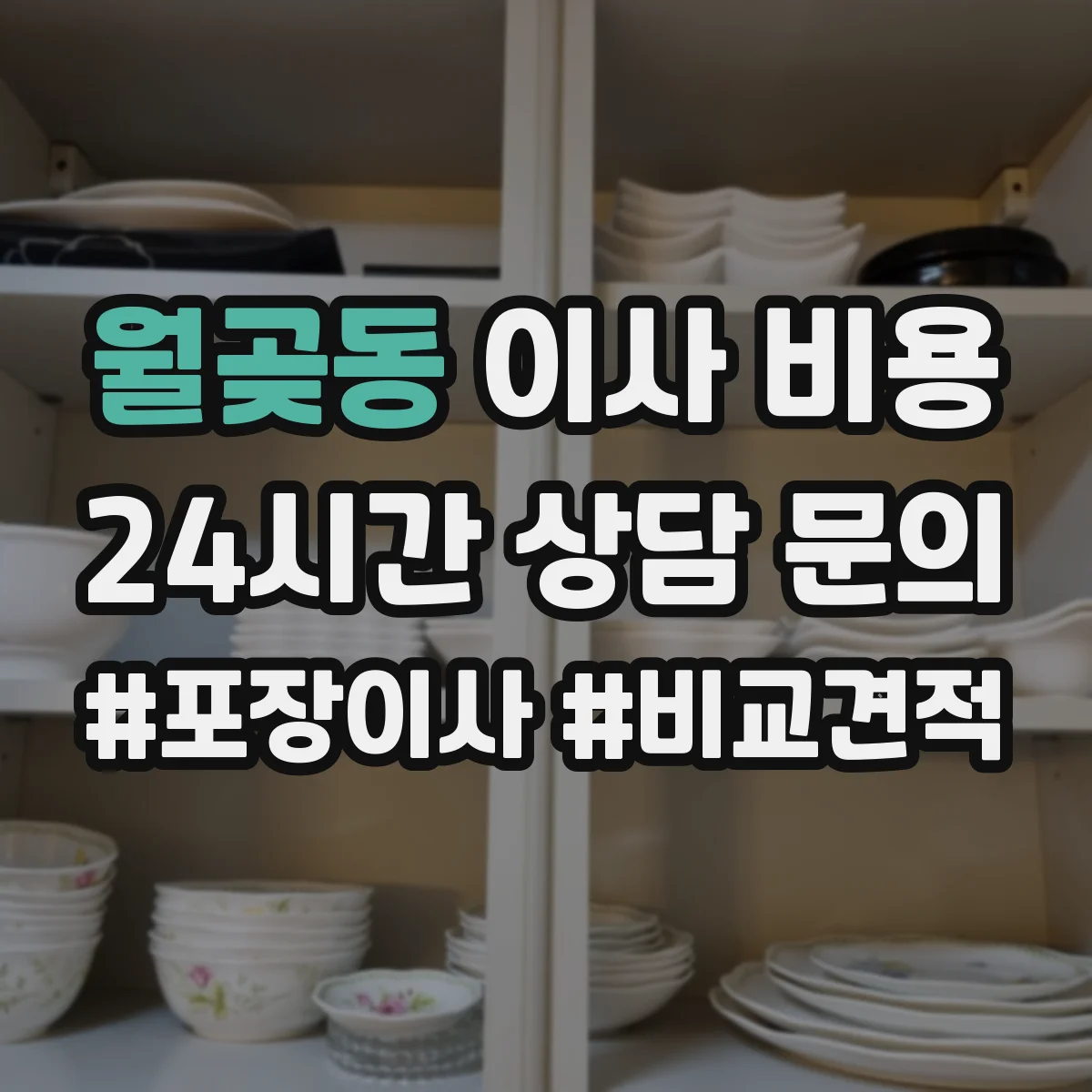 월곶동 이사 비용