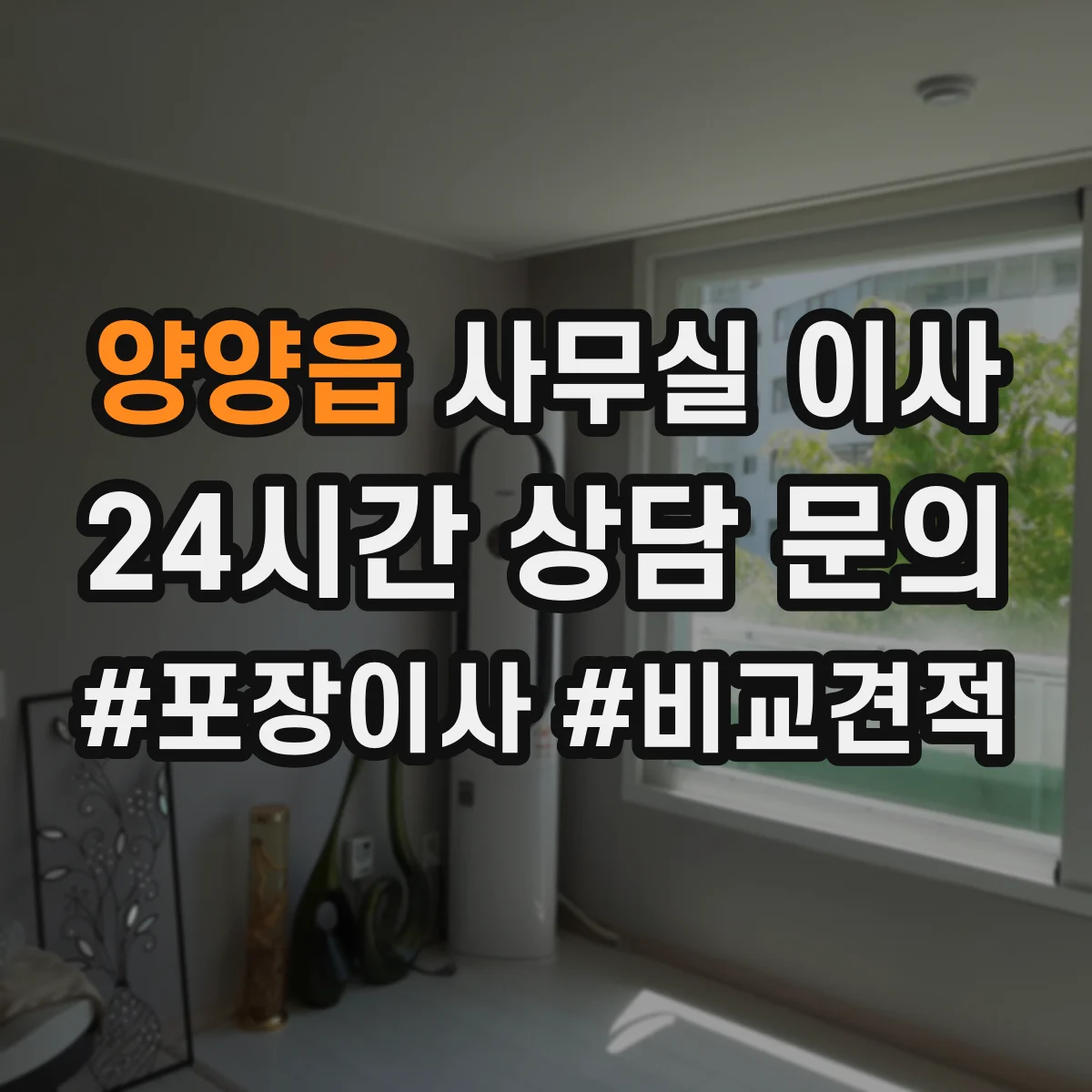 양양읍 사무실 이사