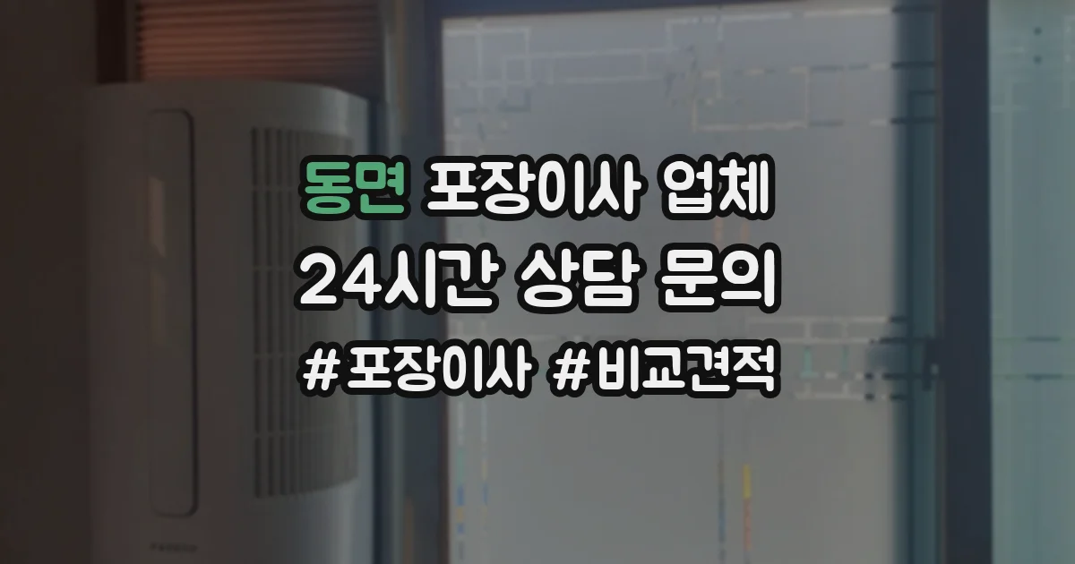 동면 포장이사 업체