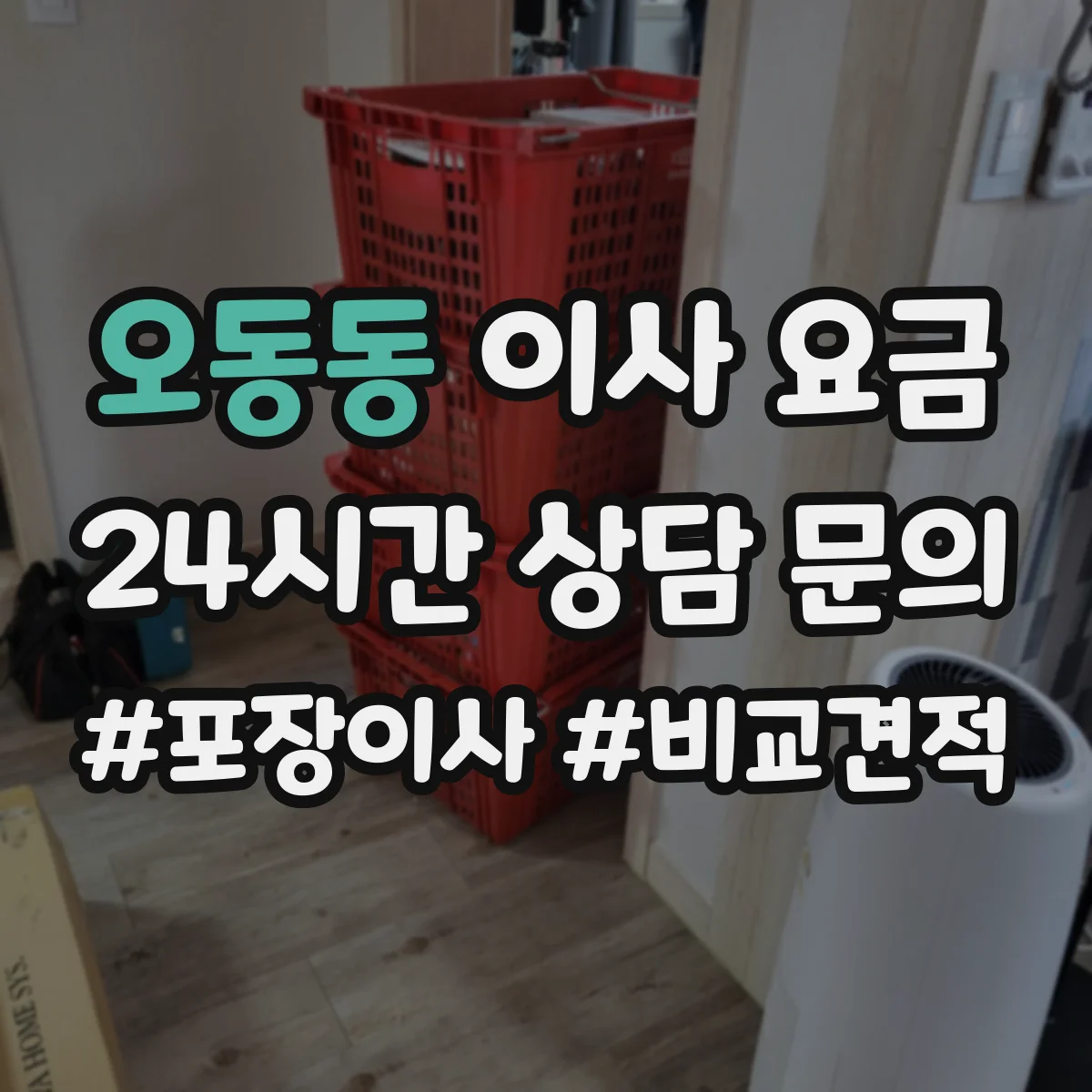 오동동 이사 요금