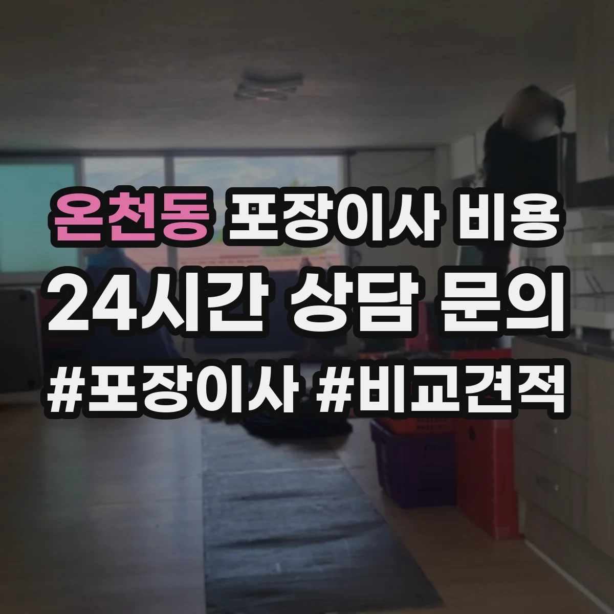 온천동 포장이사 비용