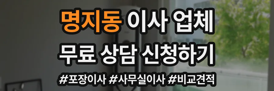 명지동 이사 업체