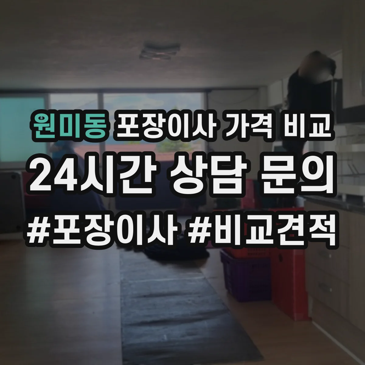원미동 포장이사 가격 비교