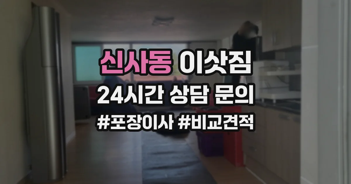 신사동 이삿짐