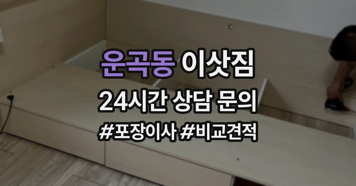 운곡동 이삿짐