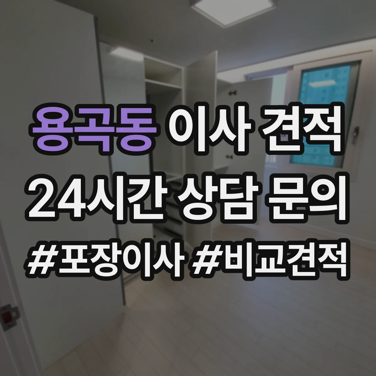 용곡동 이사 견적