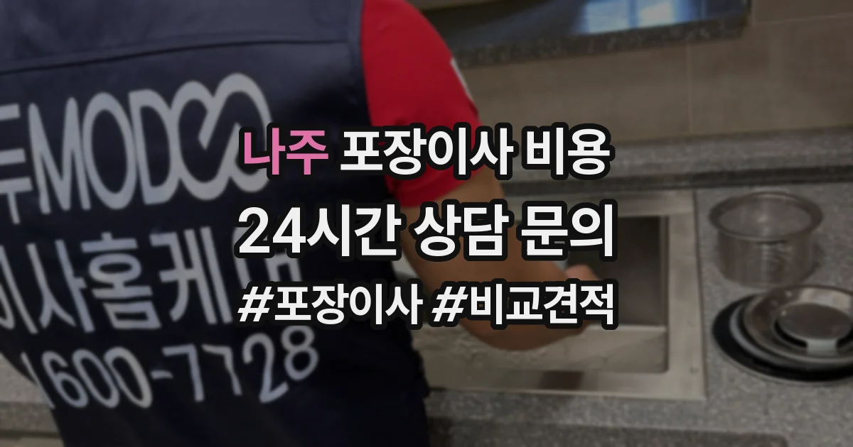 나주 포장이사 비용