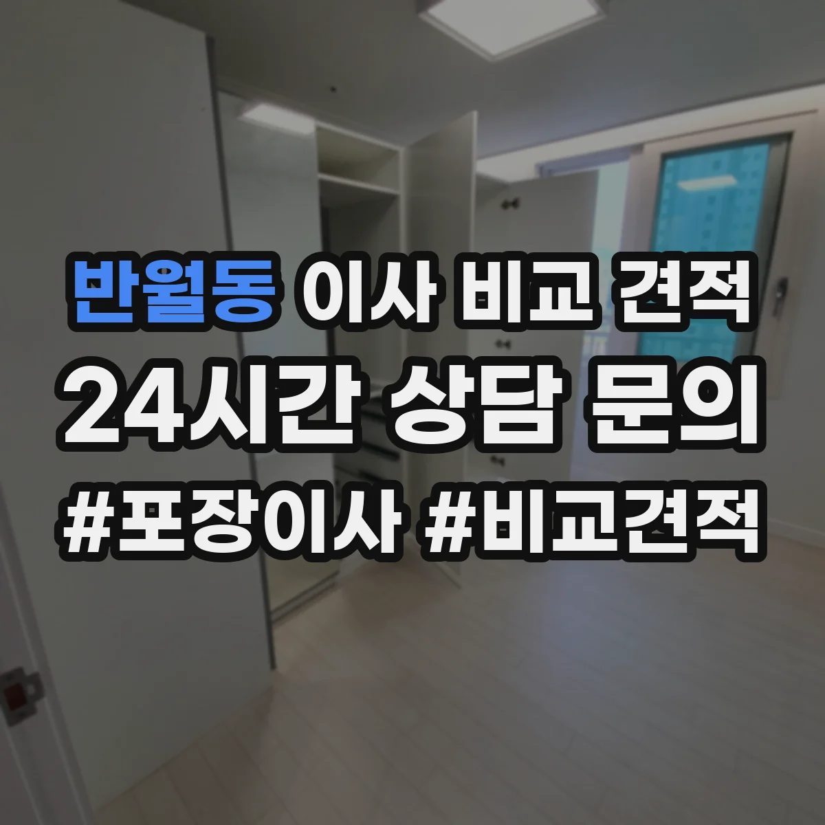 반월동 이사 비교 견적