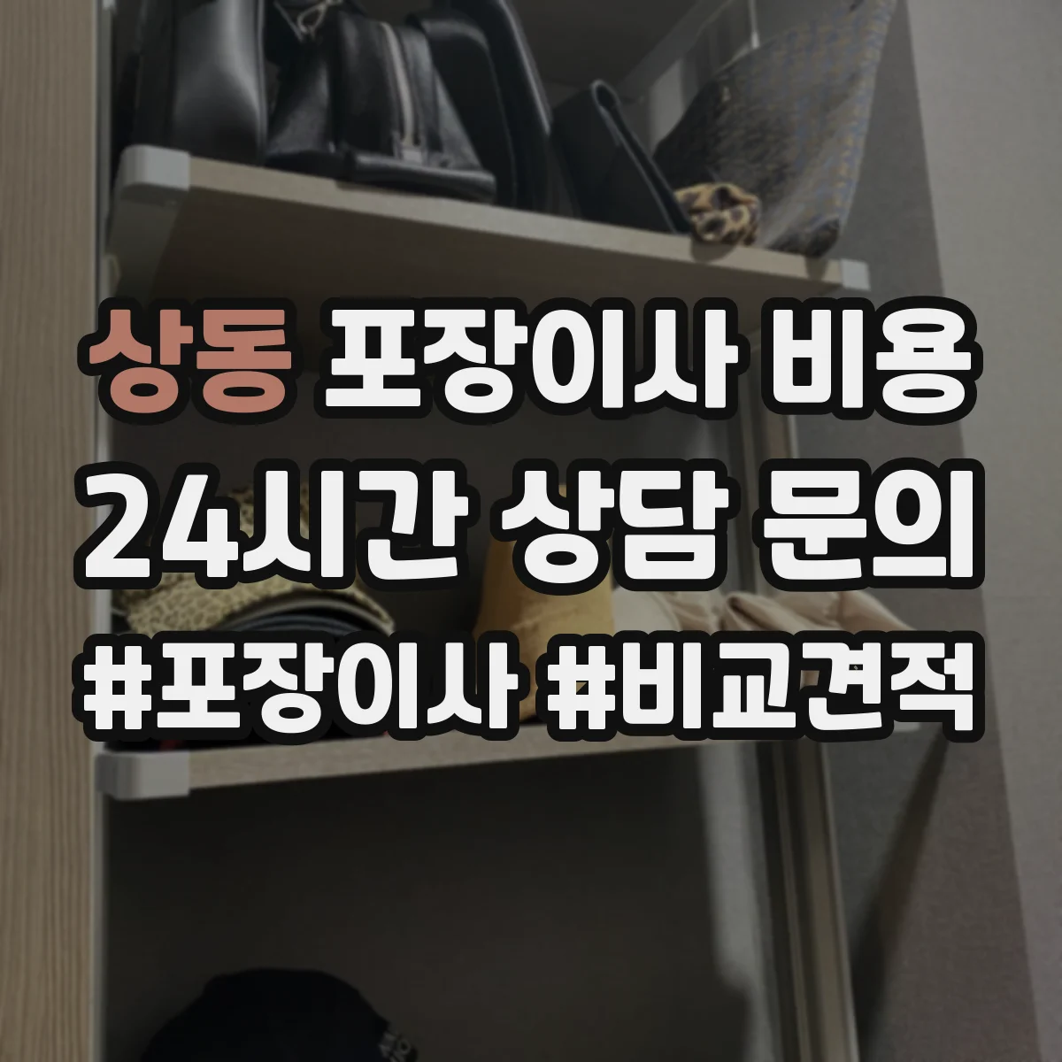 상동 포장이사 비용