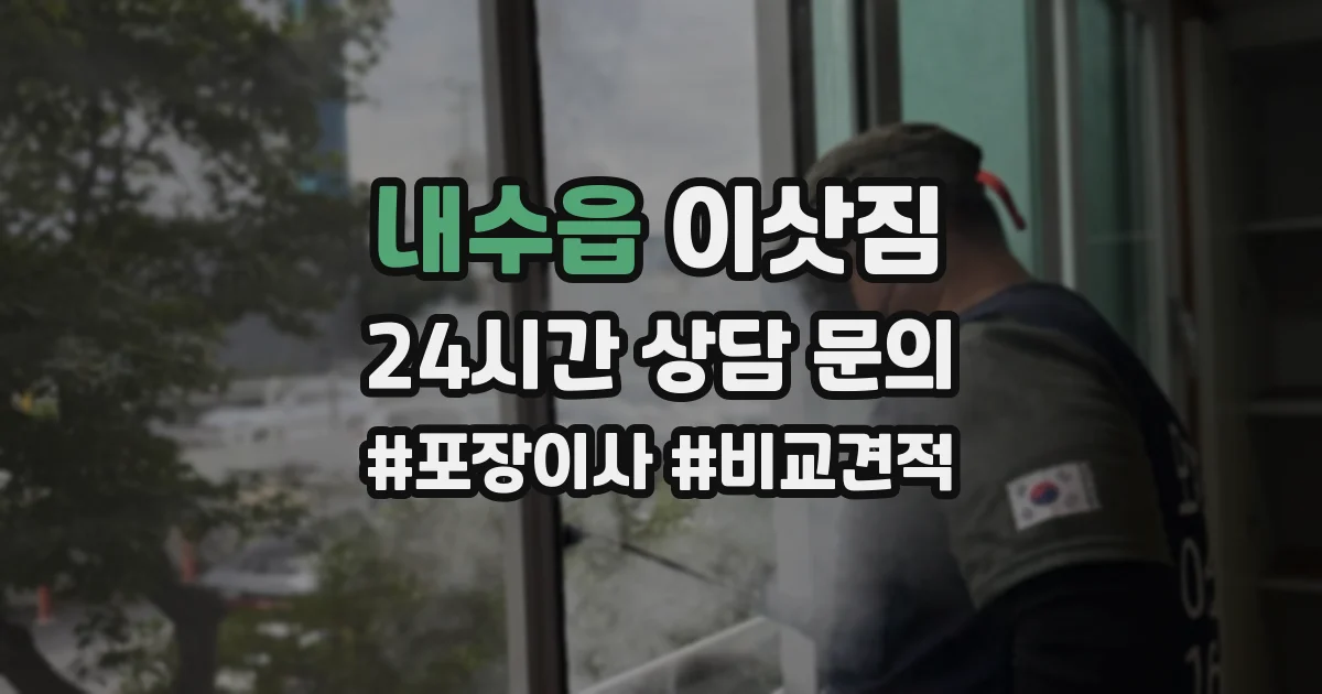 내수읍 이삿짐