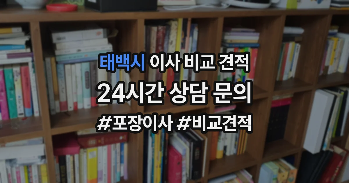 태백시 이사 비교 견적