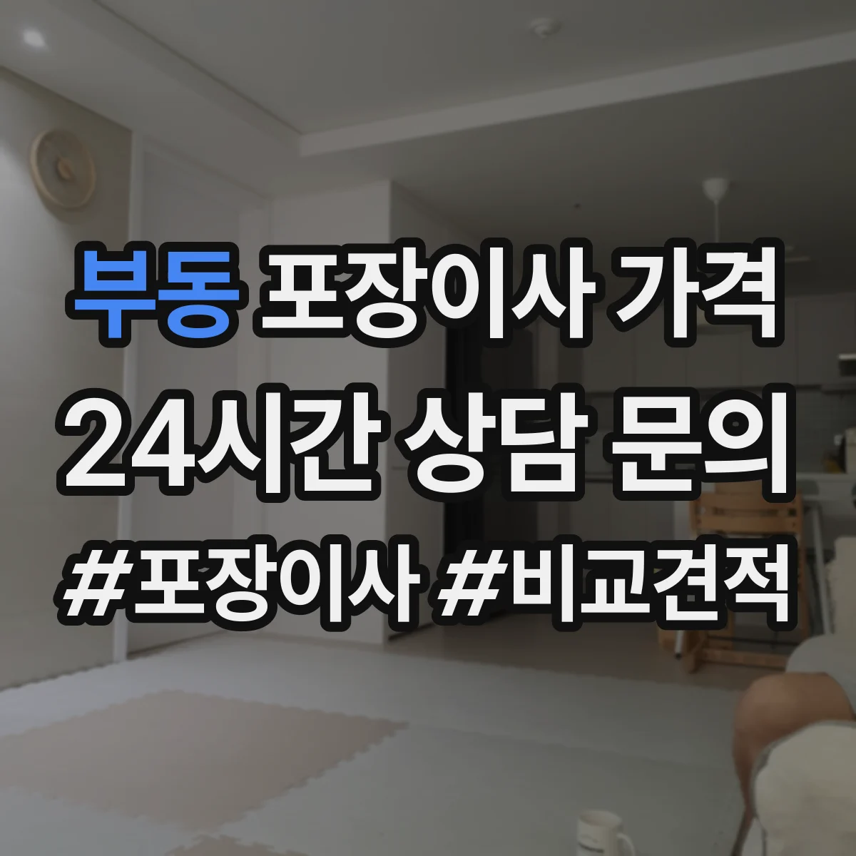 부동 포장이사 가격