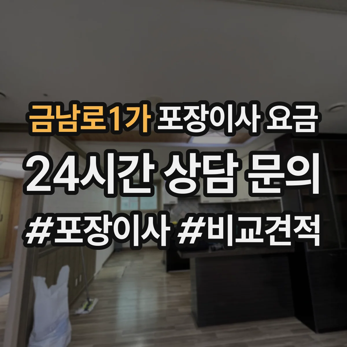 금남로1가 포장이사 요금
