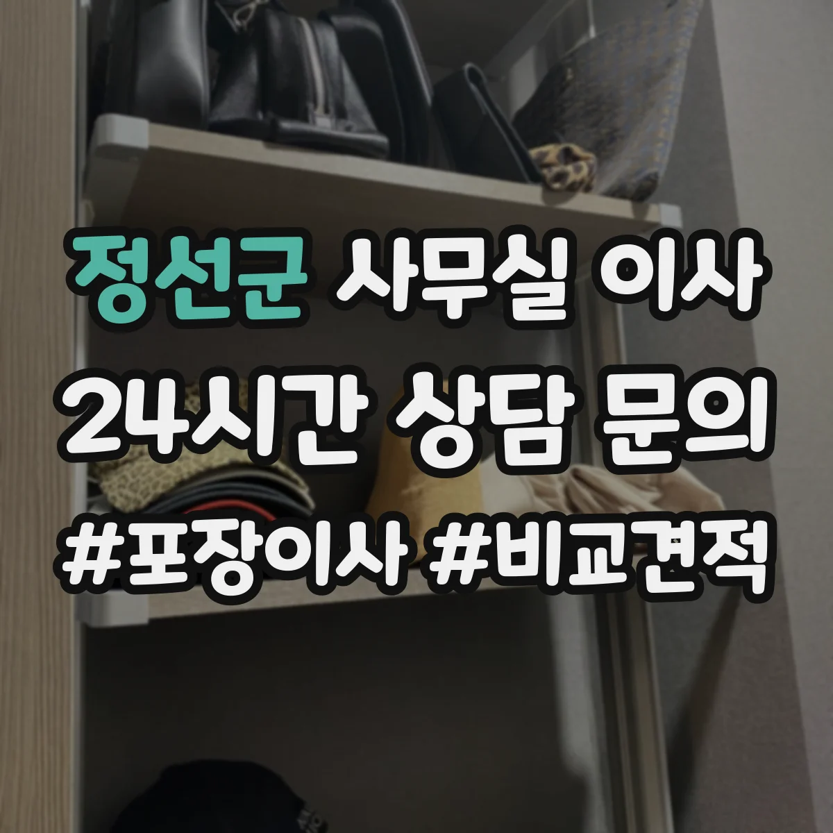 정선군 사무실 이사