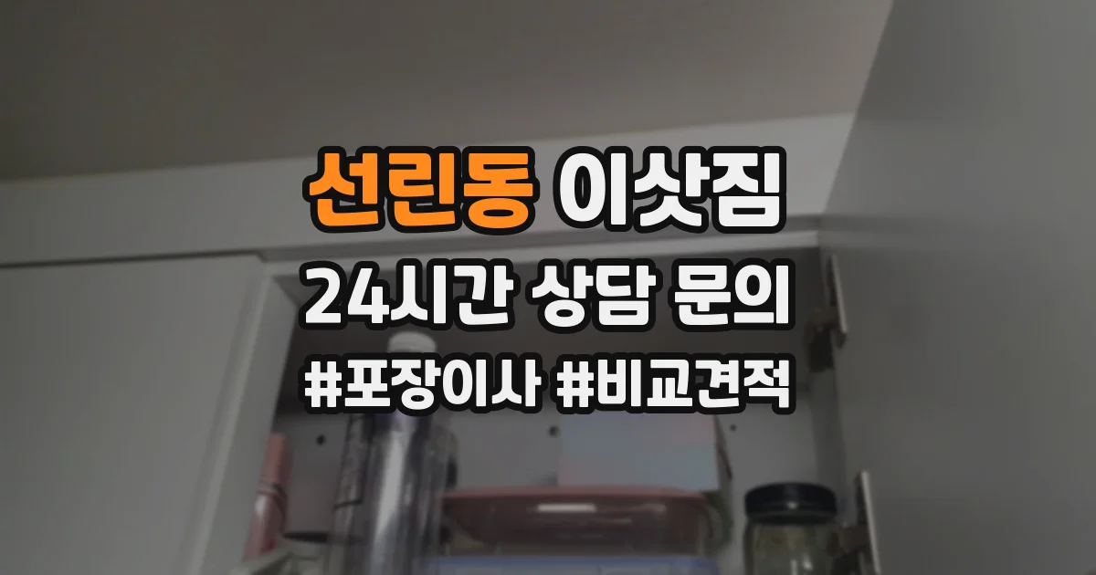 선린동 이삿짐