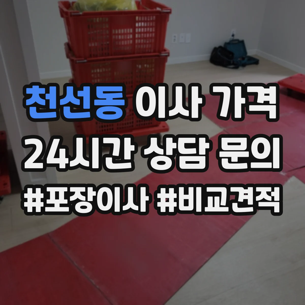천선동 이사 가격