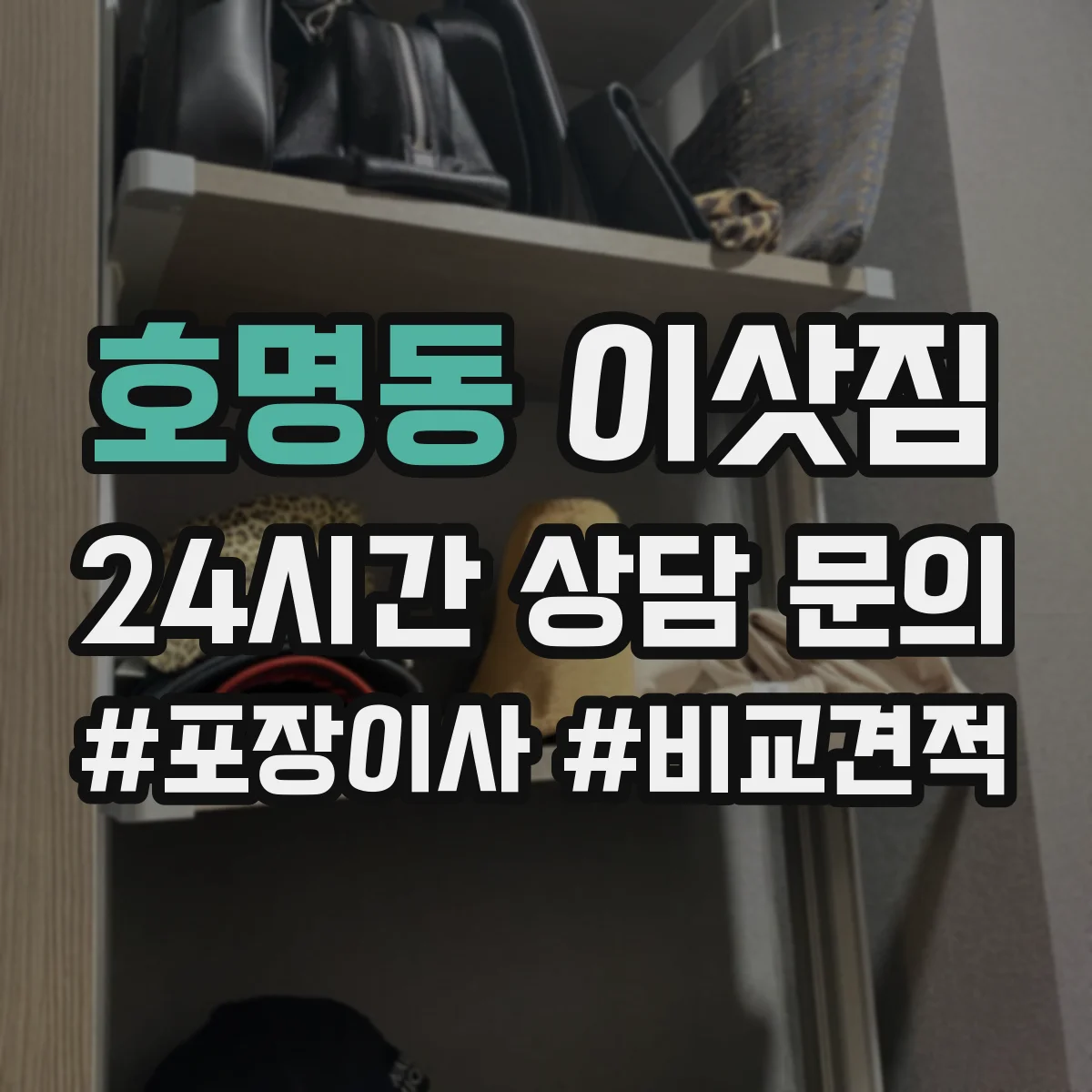 호명동 이삿짐
