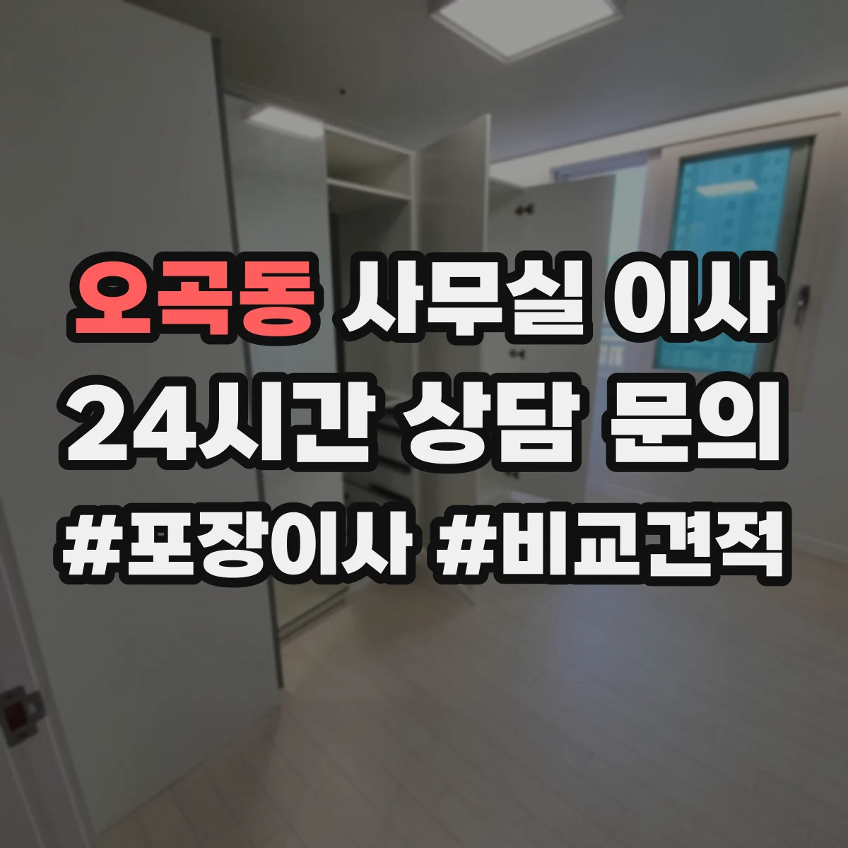 오곡동 사무실 이사