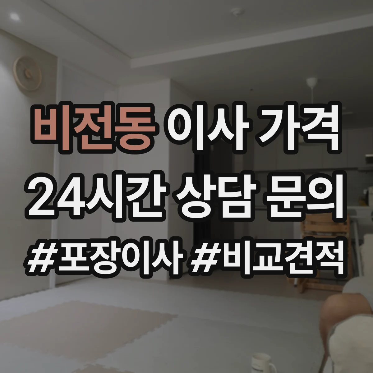 비전동 이사 가격