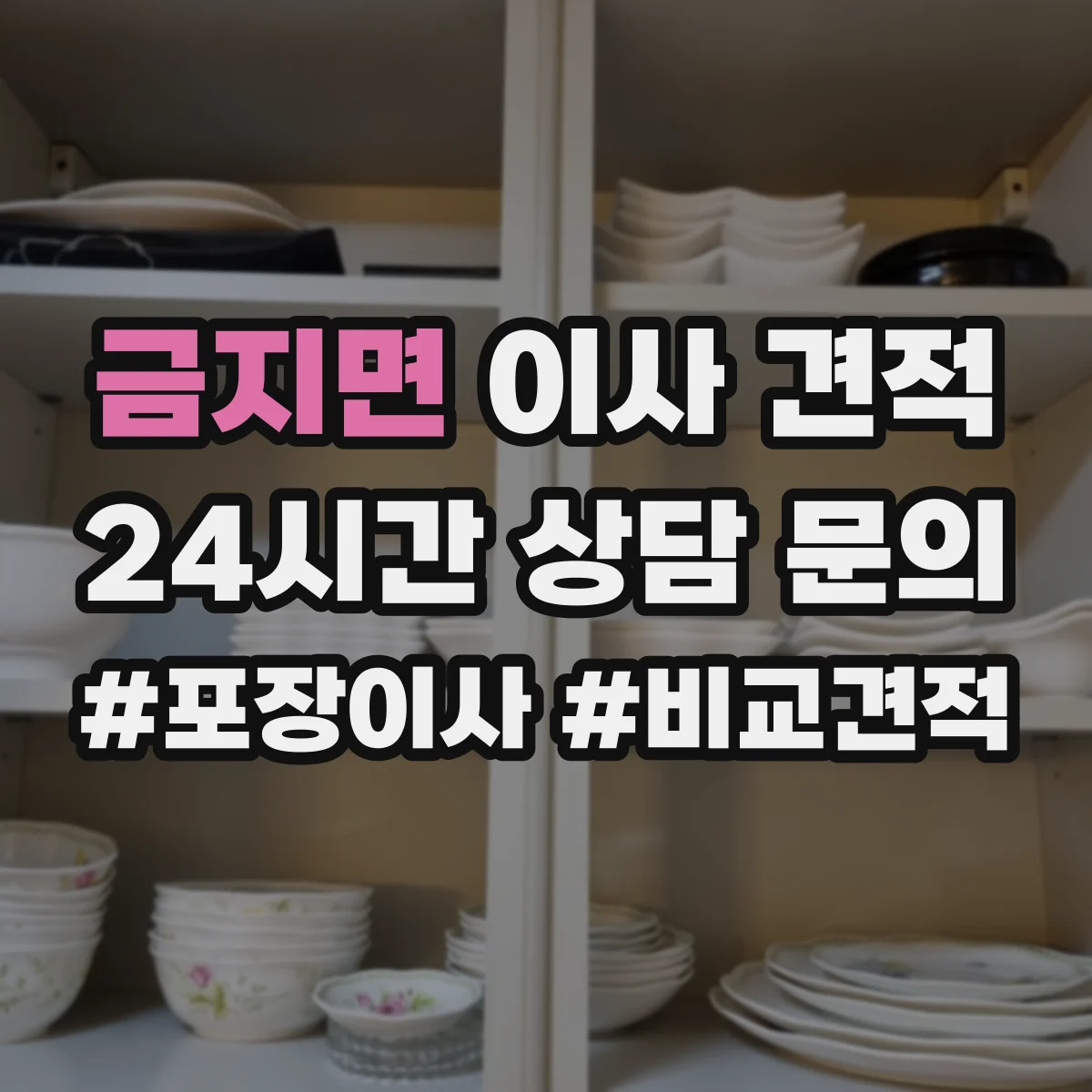 금지면 이사 견적