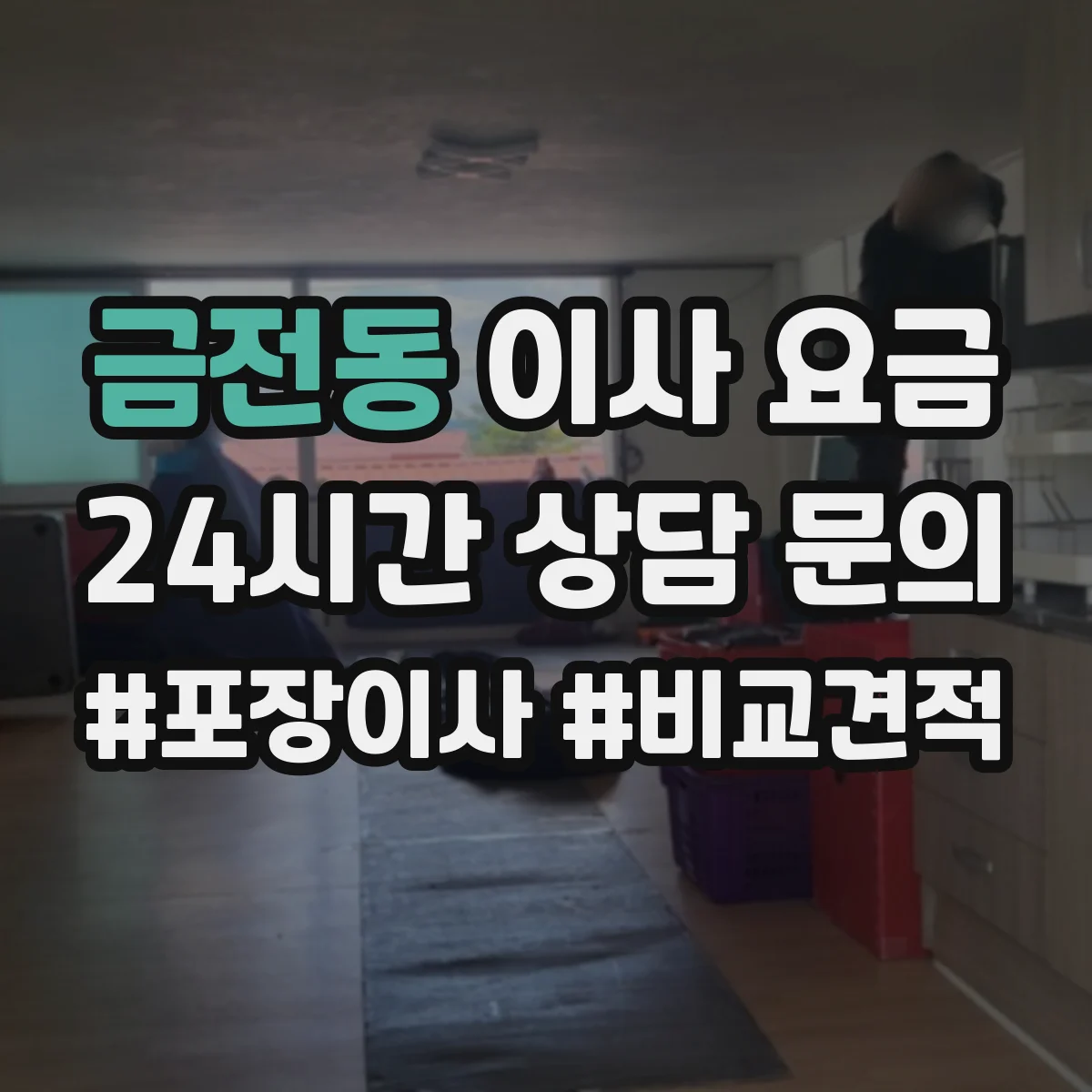 금전동 이사 요금