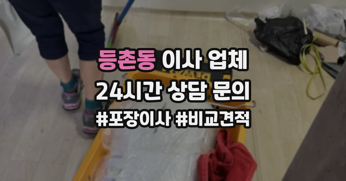 등촌동 이사 업체