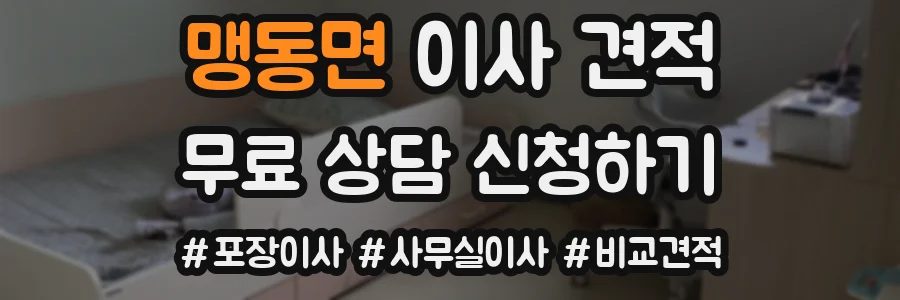 맹동면 이사 견적