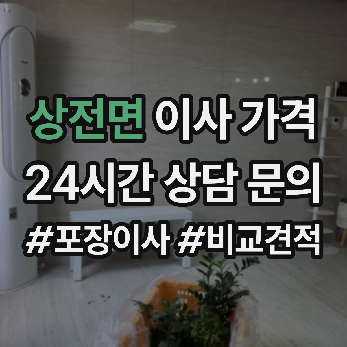상전면 이사 가격