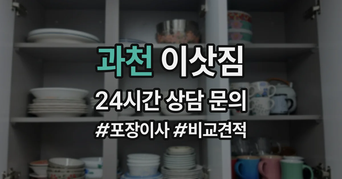 과천 이삿짐