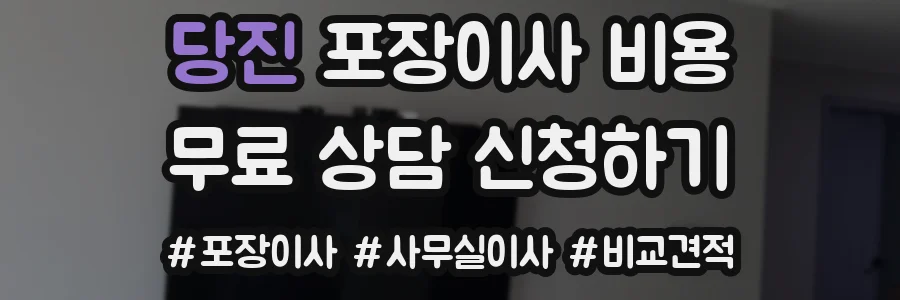 당진 포장이사 비용